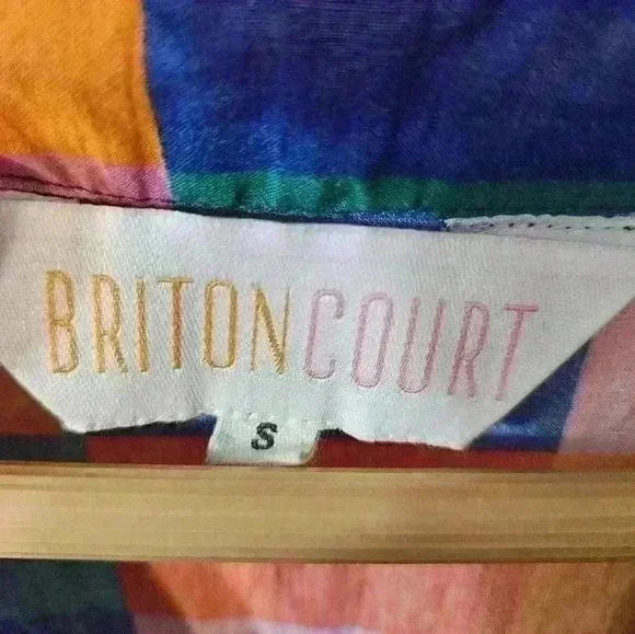 BRITON COURT Geometric Trends Multicolor Maxi Dress - Picture 2 of 4